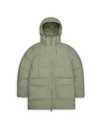 RAINS | Parka ALTA LONG PUFFER CARGO J | hellgrün